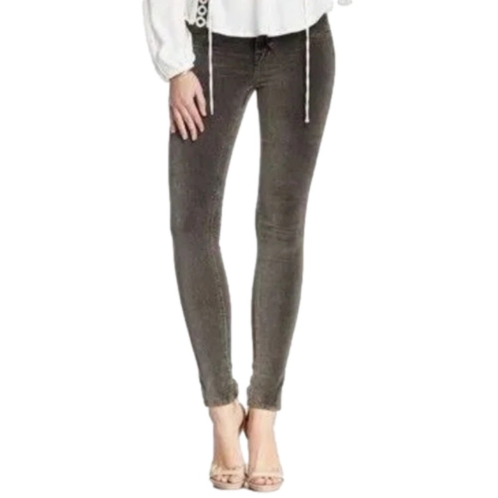 J Brand Super Skinny Velvet Grey static con acid washed jeans size 30‎